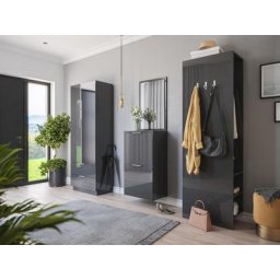 Ensemble meubles d'entrée Core-M 4 pièces pour 38 paires Grafit brillant