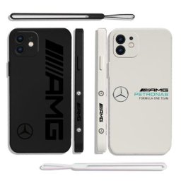 Coque de téléphone A-AMG Mercedes avec dragonne coques en silicone pour iPhone 14 13 12 11 Pro Max