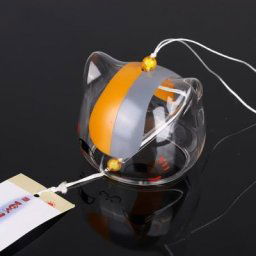 Cloche à Vent en Verre à Motif de Chat Décoration de Maison et de Jardin Cadeau de Bricolage