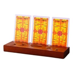 Porte-cartes de tarot en bois 20x7.5cm outils rectangulaires présentoir de sorcière support