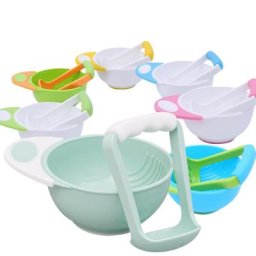 Ensemble de bols et de moulins à aliments pour bébés bol de broyage manuel outil de fabricant