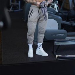 Pantalon de sport slim en coton pour homme jogging course à pied fitness décontracté nouveau