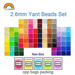 Yantjouet Kit de perles 2.6mm 24 48 72 couleur/ensemble pour enfant Hama perles Perler perles