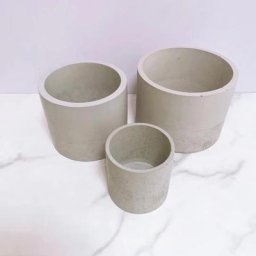 Moule à ciment en béton pour Pot de fleur Terazzo de jardin en Silicone