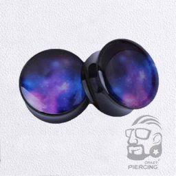 Bouchons d'oreille en acrylique pour hommes et femmes conception de logo ciel étoilé bouchon