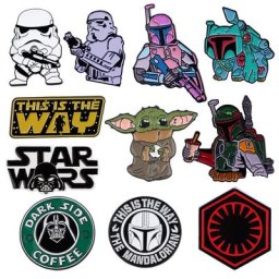 Épingle en émail Yoda Star VAN badge Dark Vador broche cool étui à bombes de dessin animé