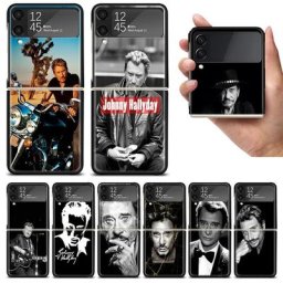 Coque de téléphone portable Johnny Hallyday Music Zflip4 étui pour Samsung Z Flip3 5G z flip 3 5G