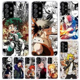 My foreAcademia Deku Cover pour Samsung Galaxy A52 A53 A12 A13 A72 A73 A52 A53 A54 A12