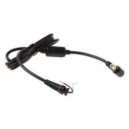 Remplacement du câble d'alimentation cc en forme de L 3.0mm x 5.5mm prise mâle vers fil nu