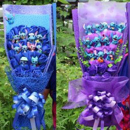 Disney-Bouquet de dessin animé Minnie Mouse jouet en peluche CAN o Stitch bouquet de roses Donald