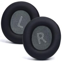 Cache-oreilles en cuir avec adaptateur 6.35mm à 3.5mm Compatible avec HyperX Cloud II / Flight /