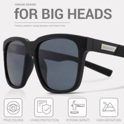 Jcorde I-Lunettes de soleil polarisées rétro vintage pour homme verres solaires carrés protection