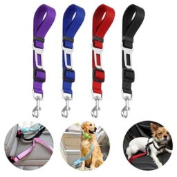 Ceinture de sécurité rétractable pour voiture pour chien de compagnie sangles initiées réglables