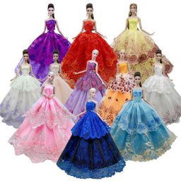 Robe de mariée de style mixte pour Barbie vêtements de princesse jupe accessoires de jouets