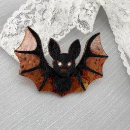 Épingles de sûreté faites à la main épingles personnalisées pour Halloween chauve-souris