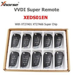 Xhorse-Clé Télécommande Sans Fil XEDS01EN DS Style Livrée à Compte 27 A66 Super Puce VVDI pour V