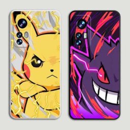 Coque en silicone liquide Pokémon coque souple antichoc OnePlus 8 8T 9 9T 10 Pro 9R 9RT Nord One