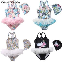 Robe Tutu de Ballet en Dentelle pour Fille de 1 à 12 Ans Maillot de Bain Bikini Vêtement de