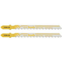 620820 Lames de scie sauteuse, travail du bois, down cut, hcs, tige à came simple, 2 x fins 2 pc(s)