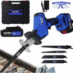 21v sans fil alimenté scie alternative, scie électrique sans fil avec 1 x batterie 1.5ah pour bois