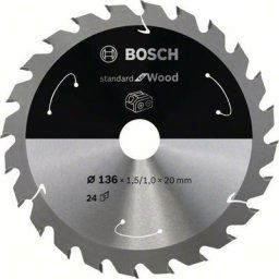 Accessories 2608837668 Lame de scie circulaire au carbure 136 x 20 mm Nombre de dents: 24 1 pc(s)
