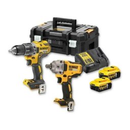 Dewalt - DCK2077P2T - Set perceuse visseuse (DCD791) & Boulonneuse (DCF894) Li-Ion 18V (2x batterie
