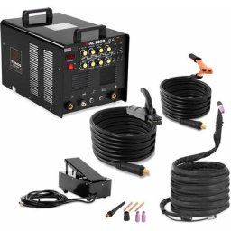 Stamos - Poste a Souder Aluminium Soudage Soudure Ac Dc Tig Mma 8 m 230V 200 Avec Pedale - Noir