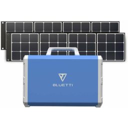 Bluetti - Kit de Generateur solaire EB240 2400Wh/2000W avec 2xSP120 panneaux solaires pliables de