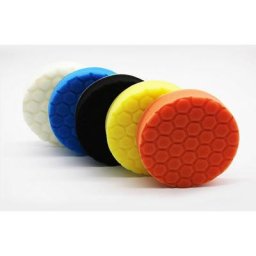 Ponge de Polissage, Set de Polissage,5 Pièces 150mm Hex Logic Polissage Pad Éponge polir Kit pour