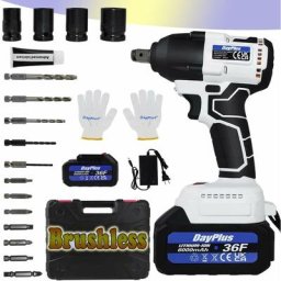 1 / 2 brushless Battery impact driver avec batterie et chargeur 2V, 6.0ah, 420nm avec lampe de