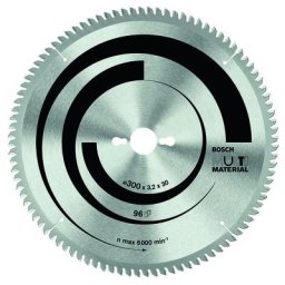 Lame scie circulaire Multimatériaux 254x30x3,2mm 80D - Bosch