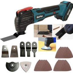 Outil multifonction de la batterie, outil d'oscillation de batterie 21V 1.5AH avec 22 accessoires,