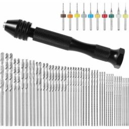 57 Pièces mini perceuse de précision pin foret fraise mini foret modelisme foret bois precision pin