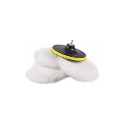 5 Pièces 180mm Disque Éponge de Polissage en Laine Polissage Tampon de Polissage Pads pour Machine