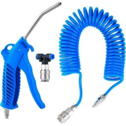 BSR - Soufflette Camion Soufflette Pneumatique avec Tuyau de Spirale de 5 mètres Kit de nettoyage