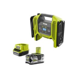 Ryobi - Pack gonfleur compresseur 18V R18MI-0 - 1 batterie 5.0Ah - 1 chargeur rapide RC18120-150