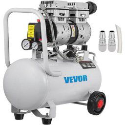 Vevor - Compresseur d'air sans huile 6,6 gallons / 30L ultra silencieux, 58 dB, à faible bruit