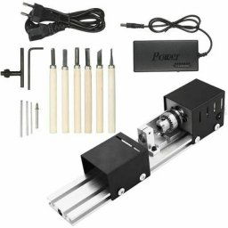 Bricolage Tour De Polissage Forage Rotatif Outil, 100W Mini Perles Machine Miniature Bouddha Tour
