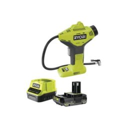 Ryobi - Compresseur 18V One Plus - 1 Batterie 2,0Ah - Chargeur rapide - R18PI-120GJ
