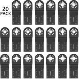 20pcs 34mm lames de scie multifonction ensemble oscillant, lame machine multifonction, lame de scie