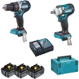 Kit De Visseuses Makita Dhp484 + Dtw300 Dlx2359tj1