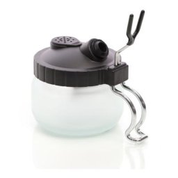 Wiltec - Airbrush Pot de nettoyage pour aérographe avec support