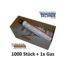 Clous à béton 3,0x25mm xh 1xGas pour cloueur à béton Hitachi NC40G Makita GN420CLSE kmr Tjep