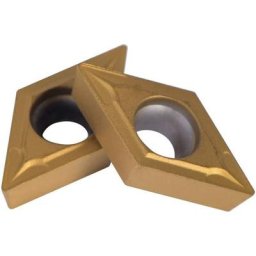 Coffret de 10pcs Lames Inserts Rotatifs Forme Losange CNC Cutters en Carbure DCMT11T304-HM YBC251