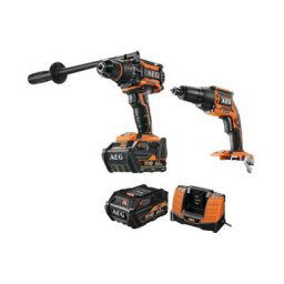 Pack AEG Perceuse percussion Brushless 18V BSB18BL-602C - Visseuse plaquiste Brushless 18V
