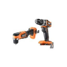 Pack AEG Perceuse à percussion - Perceuse-visseuse d'angle - 18 V - Subcompact - Brushless