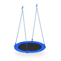 Balançoire nid d'oiseau, 110 cm, enfants & adultes, hauteur réglable, jusqu'à 100 kg, extérieur,