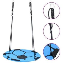 Hommoo - Balancoire nid d'oiseau Motif de ballon de foot 100 cm