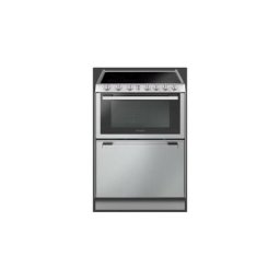 Cuisinière vitrcéramique combiné lave-vaisselle 60cm inox Rosieres trv60noin/1 - gris