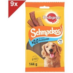 Pedigree Schmackos Recompenses au Poisson pour Chien 9x20pc